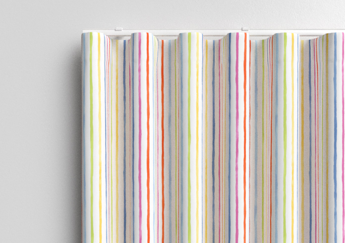 Vintage Stripe, Rainbow - Made to Measure Curtains - Image 13